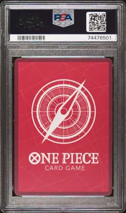 ONE PIECE CARD GAME ROMANCE DAWN JAPANESE MONKEY D LUFFY ALT ART OP01-003 PSA 10 - Image 2
