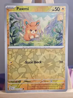 074/193 Pawmi Paldea Evolved Reverse Holo Common Sowsow Card Pokemon TCG - Image 1