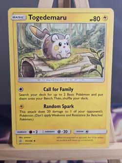 73/236 Togedemaru Cosmic Eclipse Regular Uncommon Sowsow Card Pokemon TCG - Image 1