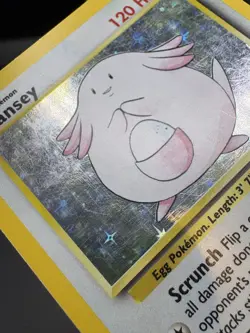 Pokemon TCG Chansey Holo Card Base Set 3/102 LP - Image 5