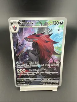 Zoroark 143/086 White Flare IR Holo Pokemon Card - Near Mint - Image 1