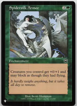Spidersilk Armor The List Reprints 273/350 NM C - Image 1