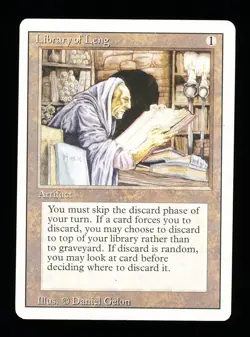 * * 1x Library of Leng x1 * * Revised MTG VLP Very Lightly Played - Image 1