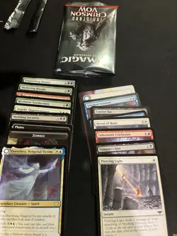 MTG Innistrad: Crimson Vow Draft OPENED (NOTHING MISSING) 36 Boosters+Box Topper - Image 5