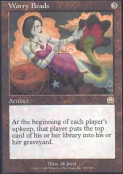 Mercadian Masques Worry Beads - Foil x1 Light Play, English Magic Mtg M:tG - Image 1
