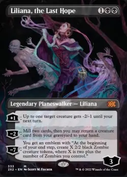 Liliana, the Last Hope (Borderless) Double Masters 2022 - Near Mint Foil - Image 1