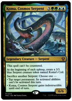 Koma, Cosmos Serpent #0213 (MKC) Murders at Karlov Manor Commander Mythic MTG - Image 1