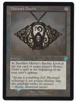 Magic The Gathering The Brothers' War Retro Frame Foil #34 Mishra's Bauble - Image 1