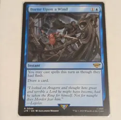 Borne Upon a Wind MTG LOTR #0044 Rare Instant Regular EN 2023 - Near Mint - Image 1