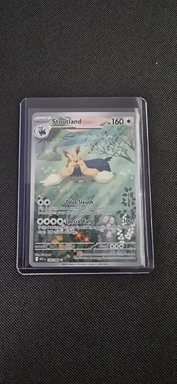 Stoutland 156/086 Sv: White Flare Illustration Rare Holo Full Art Pokemon TCG - Image 1