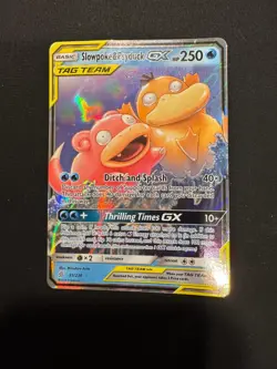 Slowpoke & Psyduck GX 35/236 Holo GX Rare Unified Minds Pokemon Heavily Played - Image 1