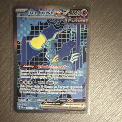 Pokemon TCG Iron Crown ex 158/131 SV Prismatic Evolutions SIR Holo 220 HP EN - Image 1
