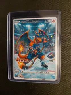 Pokemon Charizard Holo Card 150 HP 200 Fire Spin Super Collectible Trading Card - Image 1