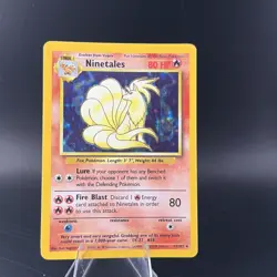 Pokemon Ninetales (Unlimited) Base 12/102 LP Holofoil - Image 1