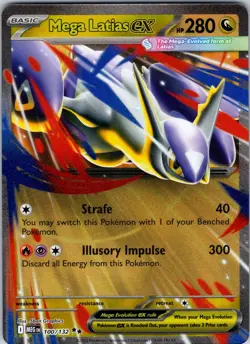 Mega Latias ex - 100/132 ME01: Mega Evolution Pokemon NM Holo - Image 1