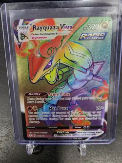Pokemon - Rayquaza VMAX Rainbow Secret 217/203 - Evolving Skies - NM - Image 1