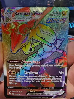 Pokemon - Rayquaza VMAX Rainbow Secret 217/203 - Evolving Skies - NM - Image 3