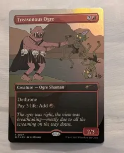 Treasonous Ogre (Rainbow Foil) Secret Lair Drop Foil - Image 1