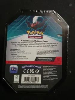 Pokemon TCG Darkrai Triple Whammy Tin Factory Sealed - Image 2
