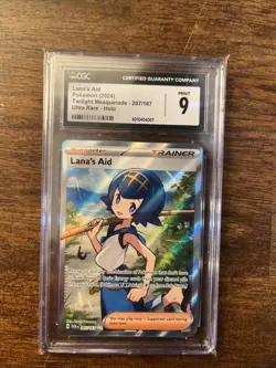 Lana's Aid Full Art -Twilight Masquerade- 207/167 Pokemon 2024 CGC 9 - Image 1