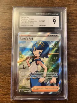Lana's Aid Full Art -Twilight Masquerade- 207/167 Pokemon 2024 CGC 9 - Image 2