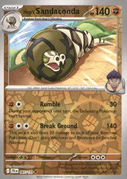 HOP'S SANDACONDA 087/159 UNCOMMON JOURNEY TOGETHER POKEMON REVERSE HOLO NM/M - Image 1