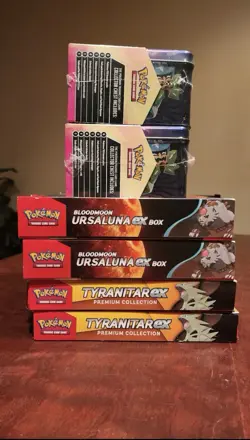 Pokemon TCG Sealed Premium Collection Tin Lot of 6 Scarlet And Violet - Image 3