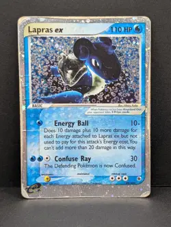 Lapras ex 99/109 Ruby and Sapphire Holo Ultra Rare Pokemon TCG Nintendo 151 - Image 1