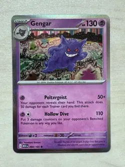 Pokemon TCG Gengar 094/165 Holo Scarlet & Violet 151 Rare NM - Image 1