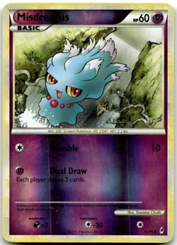 Misdreavus 65/95 Common Call of Legends Pokemon Reverse Holo Lightly Played - Image 1