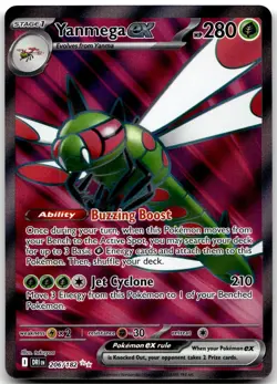 Yanmega ex 206/182 Ultra Rare Destined Rivals Pokemon Near Mint - Image 1