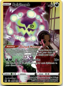 Spiritomb TG09/TG30 Holo Lost Origin Trainer Gallery Pokemon NM - Image 1