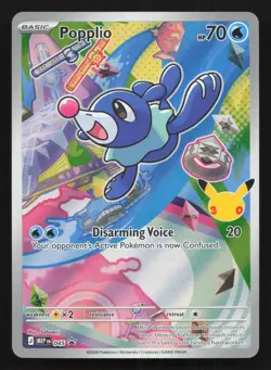 Popplio 045 ME: Mega Evolution Promo Holo Sun Moon Starter Gen VII Pokemon NM - Image 1