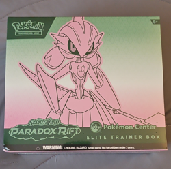 Pokemon Center Exclusive Paradox Rift Elite Trainer Box ETB Iron Valiant Sealed - Image 1