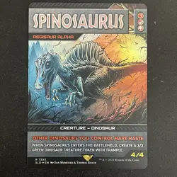 Spinosaurus - Regisaur Alpha (Rainbow Foil) Secret Lair Drop Foil - Image 1