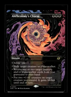 ARCHENEMY'S CHARM (BORDERLESS) Edge of Eternities #307 EOE(NM+)(MTG) - Image 1