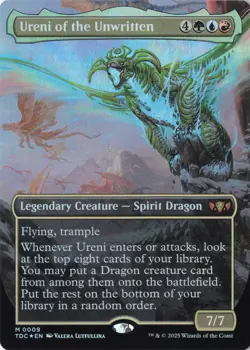 Ureni of the Unwritten (Borderless) M Commander: Tarkir: Dragonstorm 9 NM Foil - Image 1