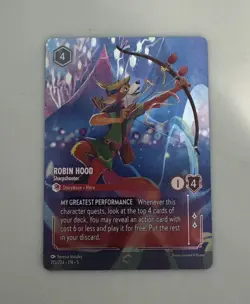 Disney Lorcana Robin Hood - Sharpshooter (Enchanted) 215/204 Shimmering Skies Nm - Image 1