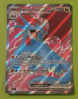 Pokemon Salamence EX Full Art Holo 320 HP 177/159 English Card - Image 1