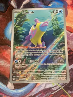 Pokemon TCG Bruxish Surging Sparks Illustration Rare Card 200/191 NM Condition - Image 1