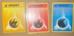 Pokemon 1999 Base Set Unlimited Energy 6 Card Set / Lot # 97-102 - Image 4