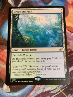 MTG Magic: The Gathering Edge Of Eternities BREEDING POOL Rare Land MTG Mint - Image 1