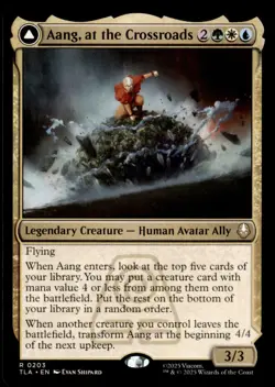 Aang, at the Crossroads / Double-Side Aang, Destined Savior R Avatar: TLA 203 NM - Image 1