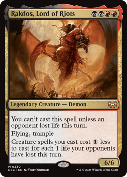 Rakdos, Lord of Riots [Duskmourn: House of Horror Commander] Near Mint - Image 4