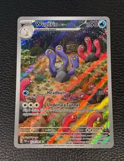 Wugtrio 224/091 Illustration Rare Pokemon Card Paldean Fates - Near Mint #2 - Image 1
