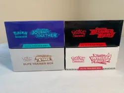 Pokemon Elite Trainer Box ETB Lot of 4 – NEW & SEALED! Destined Rivals & More! - Image 5