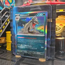 Mabosstiff Paldean Fates Holo Pokemon TCG 063/091 Scarlet & Violet Rare - Image 2