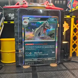 Mabosstiff Paldean Fates Holo Pokemon TCG 063/091 Scarlet & Violet Rare - Image 3