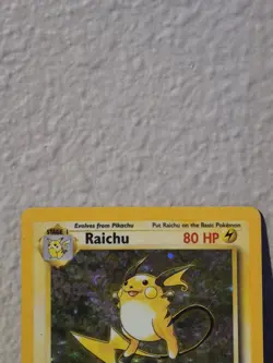 Pokemon TCG Raichu Base Set 14/102 Holo Rare Unlimited 1999 English 80 HP - Image 2