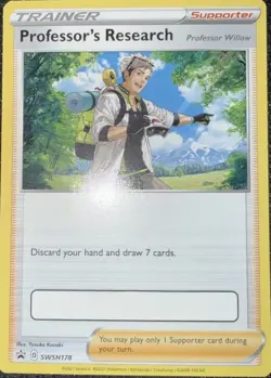 Professor's Research (with Pokemon Go Code) SWSH178 Sword & Shield Promo - RARE - Image 1
